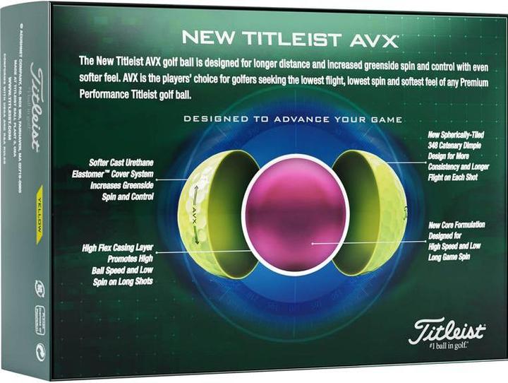 Actual product image Titleist AVX yellow (22)