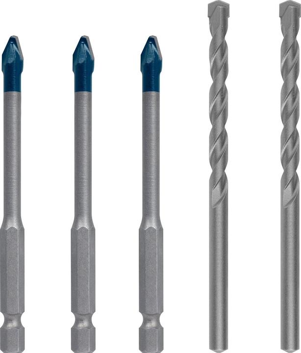 Actual product image Bosch Professional Zubehör Expert HEX-9 HardCeramic Drill Mixed Set, 6 mm, 5 pcs. (6 mm)