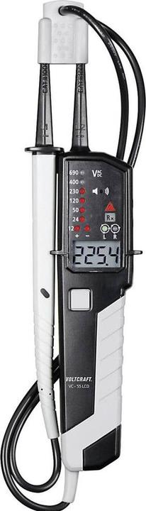 Image du produit Voltcraft VC-55 LCD Testeur de tension bipolaire calibré (ISO) CAT III 1000 V (CAT IV 600V, CAT III 1000V)