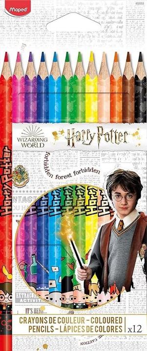 Actual product image Maped HARRY POTTER triangular coloured pencils, box of 12 (Multicoloured, 12 x)