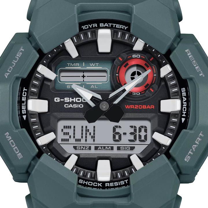 Immagine prodotto G-Shock GA-010-2AER (Orologio digitale, Cronografo, 51.90 mm)