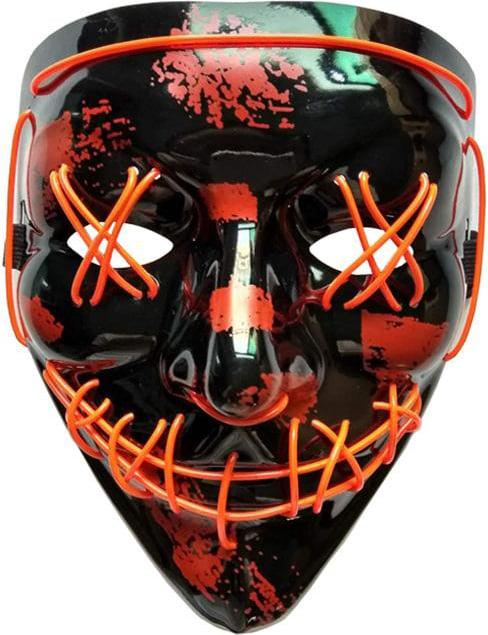 Produktbild PhoneLook Cosplay Maske The Purge Neon LED Gesichtsmaske Universalgrösse