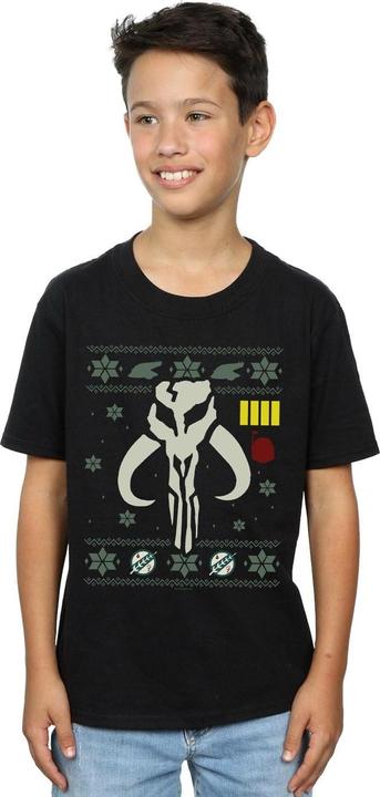 Actual product image Star Wars Boys Christmas Bantha Skull T-Shirt (104)