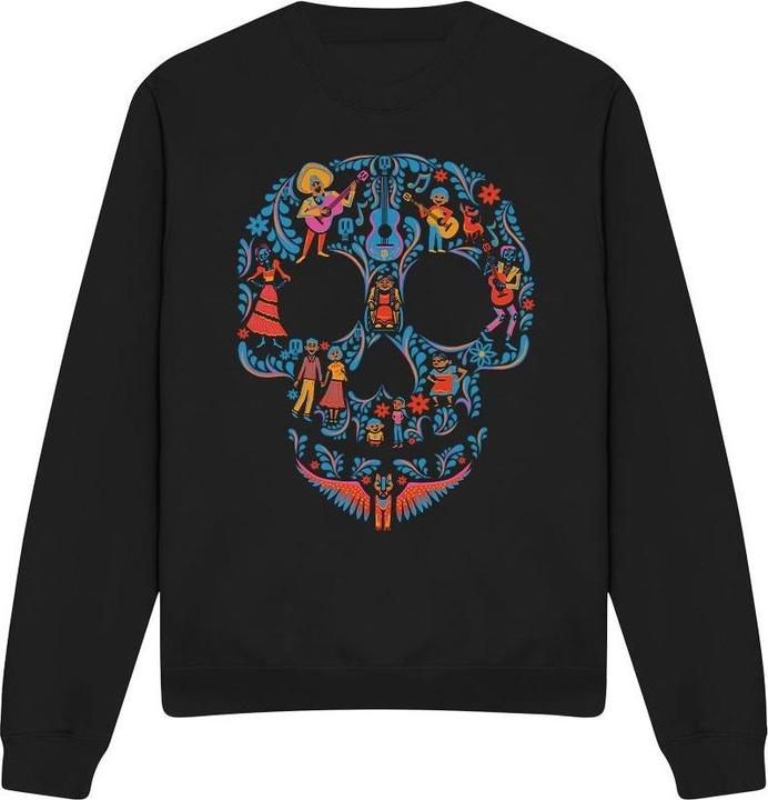Actual product image La Maison du Coco Unisex Adult Day Of The Dead Rivera Family Skull Sweatshirt (M)