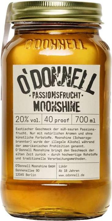 Actual product image O'Donnell Moonshine Passion fruit (1 x 70 cl)