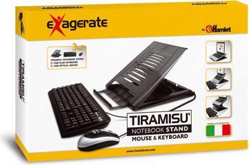 Immagine prodotto Hamlet Kit Tiramisù piattaforma per Notebook con tastiera e mouse usb