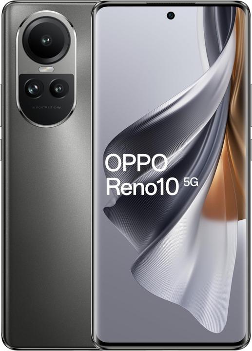 OPPO Reno 10 (256 GB, Silvery Grey, 6.70", 64 Mpx, 5G)