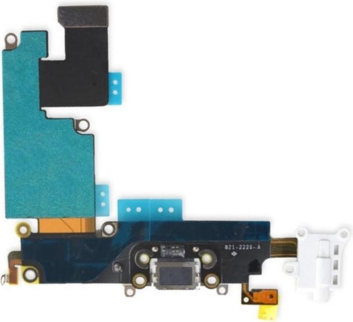 Produktbild Foxconn iPhone 6 Plus Lightning Dock Connector Audio Flex Mikrofon weiss (iPhone 6+)