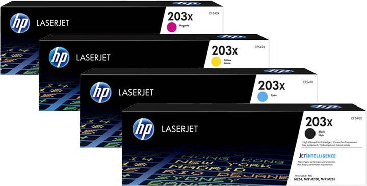Produktbild HP Original 203X / CF540X SET Set mit allen vier Farben (M, Y, BK, C)