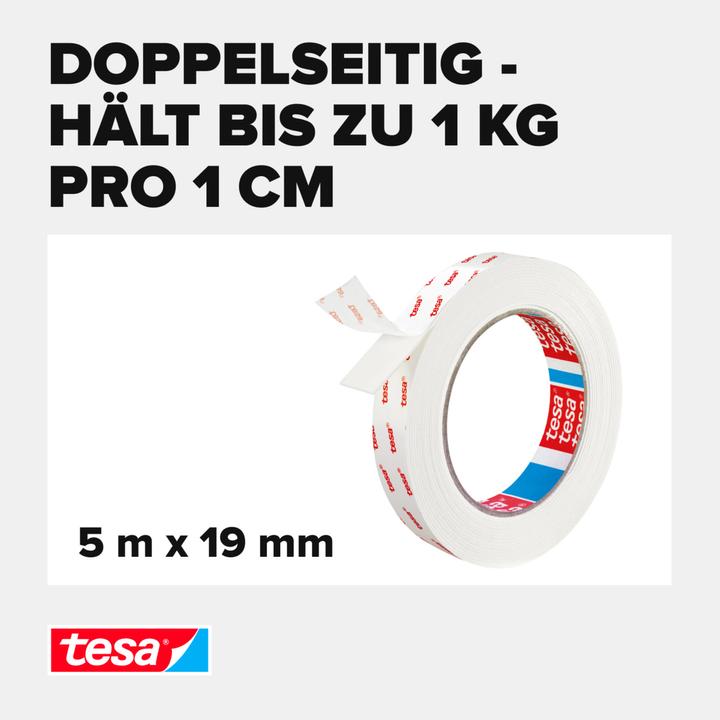 Actual product image tesa assembly tape wallpaper&plaster (19 mm)
