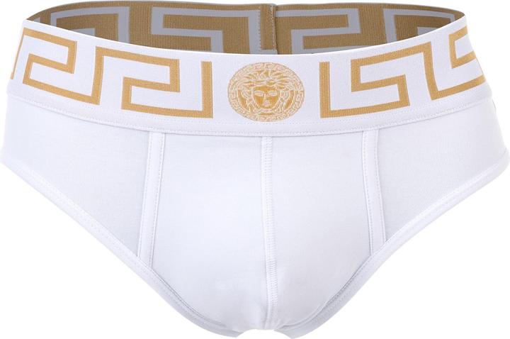Immagine prodotto Versace Underpants Tri-Pack Slip Jersey Topeka Bi-Stretch Cotton Organic New Logo (S, confezione da 3)