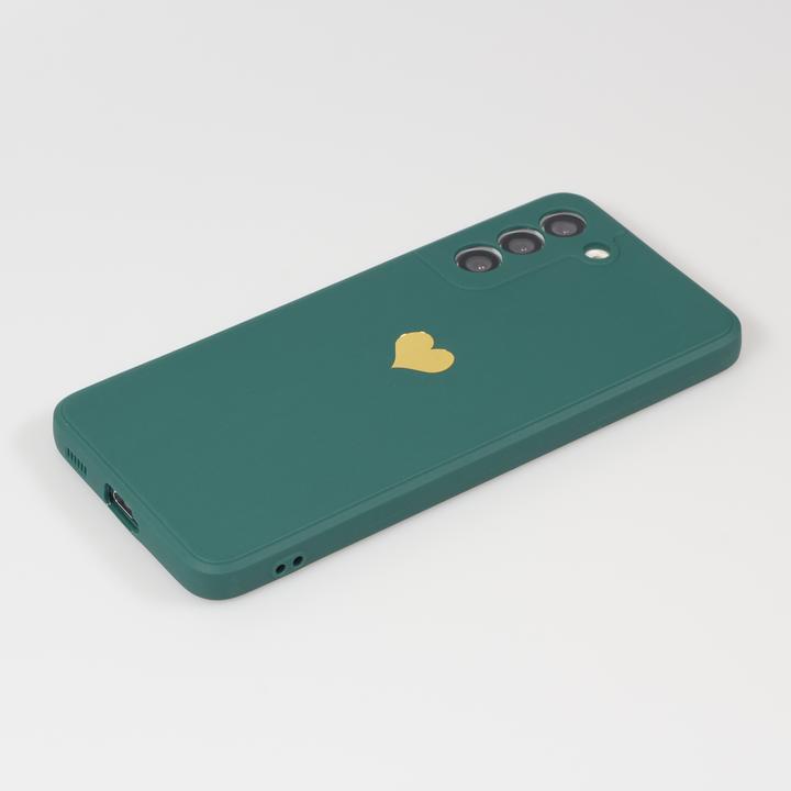 Image du produit PhoneLook Coque Silicone Mat Coeur doré (Samsung Galaxy S22+)