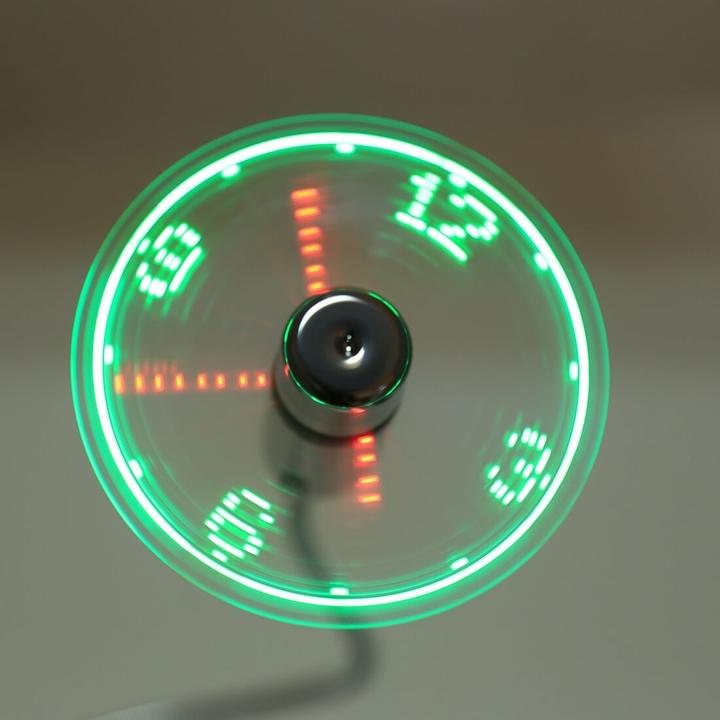 Produktbild Hama PC USB-Ventilator mit Uhrzeitanzeige