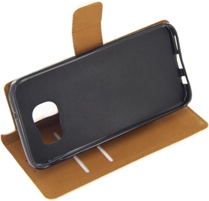 Actual product image OEM Slim Leather Book Case for Galaxy S7 Edge - white (Samsung Galaxy S7 Edge)