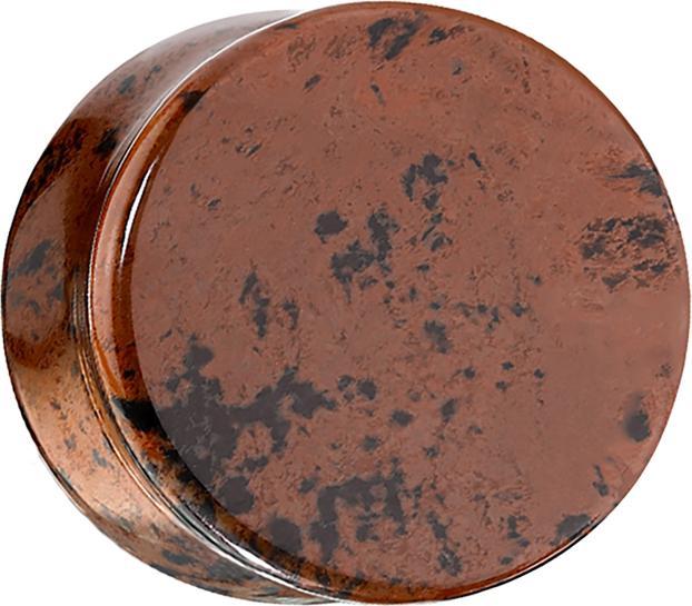 Produktbild Star Piercing Flared Plug aus Mahagoni Obsidian Stein (ohne Messing, Mineralisch)