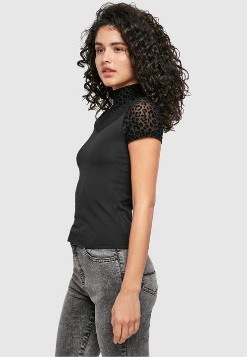 Immagine prodotto Urban Classics Maglietta a collo alto con pizzo Flock da donna (5XL)