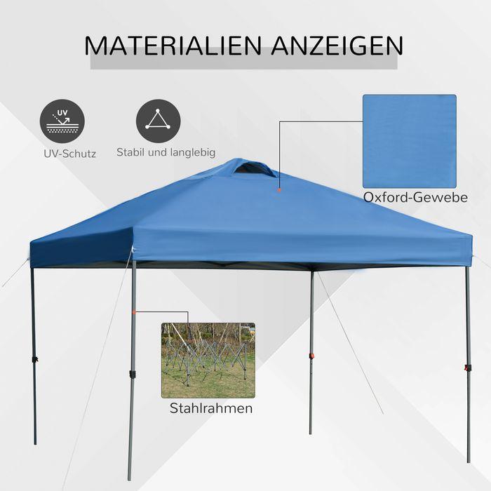 Image du produit Swisshandel24 Faltpavillon ca. 3x3m, wasserdicht, Blau (11500 cm, 295 cm)