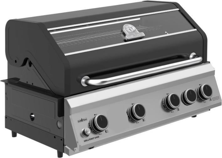 Produktbild Grillfürst G490G 4-Brenner Einbaugrill mit Heckbrenner und Gusseisen Rosten (14 kW)