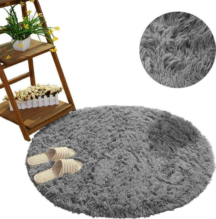 Produktbild Strado Round carpet Shaggy 200x200 SilverFur (light gray) universal (Ø 200 cm)