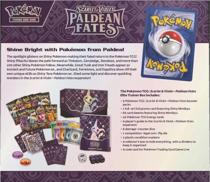 Produktbild Pokémon Paldean Fates (Deutsch, Elite / Top Trainer Box)