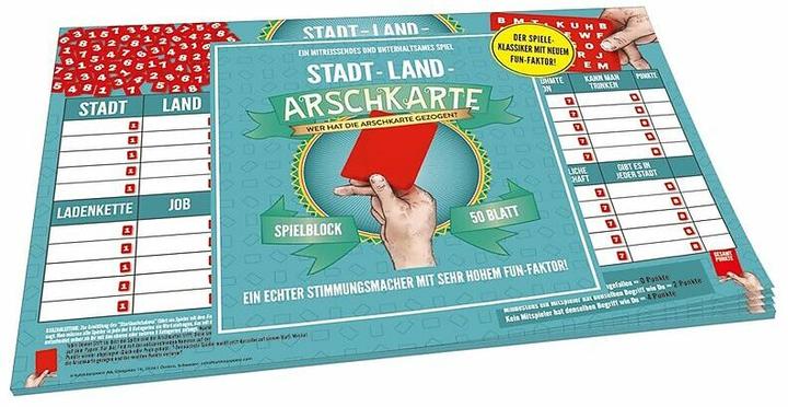 Image du produit Carte du cul ville-campagne (Allemand)