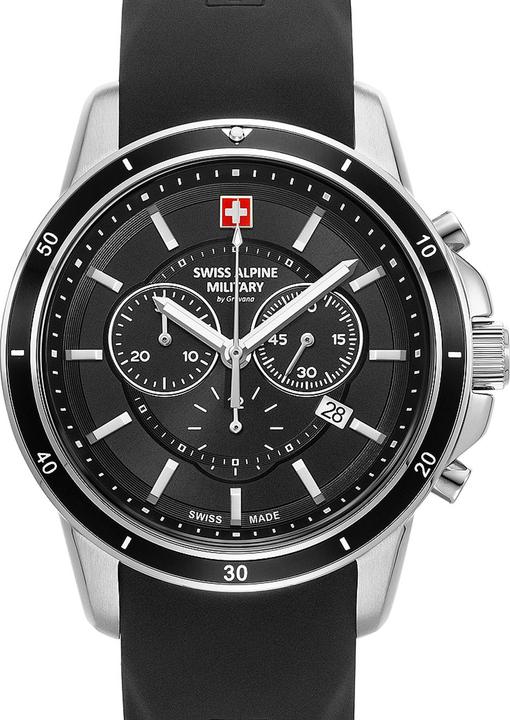 Swiss Alpine Military 7089.9837 Chronograph Herrenuhr 44mm 10ATM (Chronograph, 44 mm)