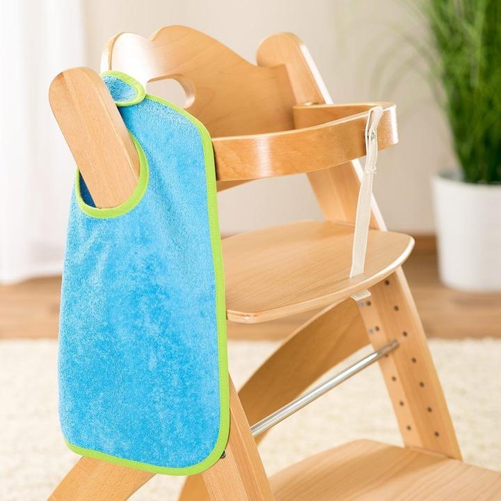 Actual product image Bib set of 2 giant bibs with press studs - ocean lime