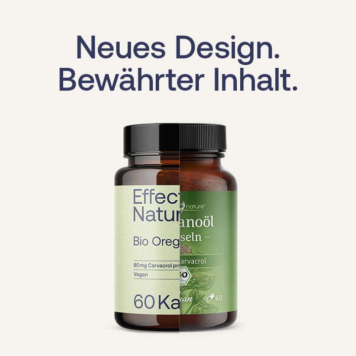 Image du produit Effective Nature Huile d'origan en gélules (60 pièce(s), Capsules, 30 g)