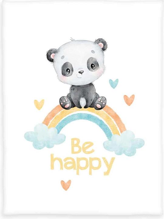 Produktbild Herding Kuscheldecke Regenbogen Panda 75 x 100 cm (75 x 100 cm)