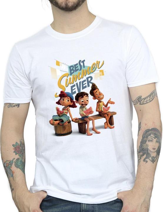Actual product image Disney Mens Luca Best Summer Ever T-Shirt (3XL)