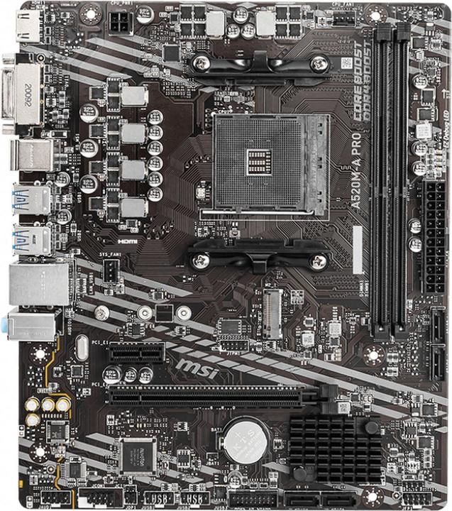 Produktbild MSI A520M-A Pro (AM4, AMD A520, mATX)