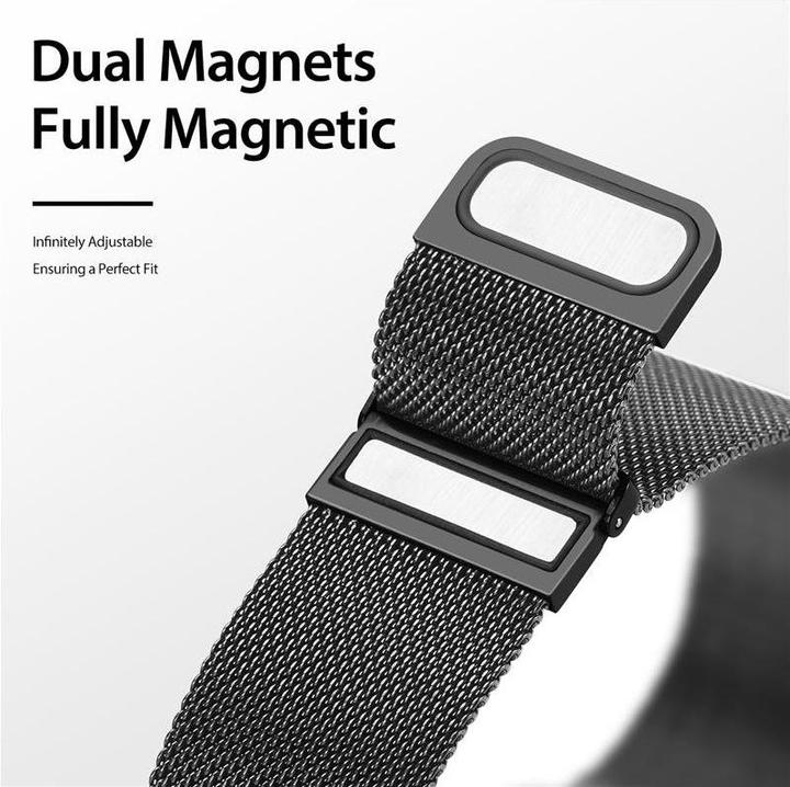 Immagine prodotto Dux Ducis Cinturino Milanese Pro (40 mm, 41 mm, 38 mm, Acciaio inossidabile, Apple Watch Serie 4, Apple Watch Serie 5, Apple Watch Series 3, Apple Watch Serie 6, Apple Watch SE (2022/2023), Apple Watch Series 8, Apple Watch Series 9)