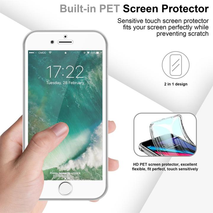 Actual product image Cadorabo TPU 360 Degree Case Cover (Apple iPhone 7, Apple iPhone SE (2nd Gen))