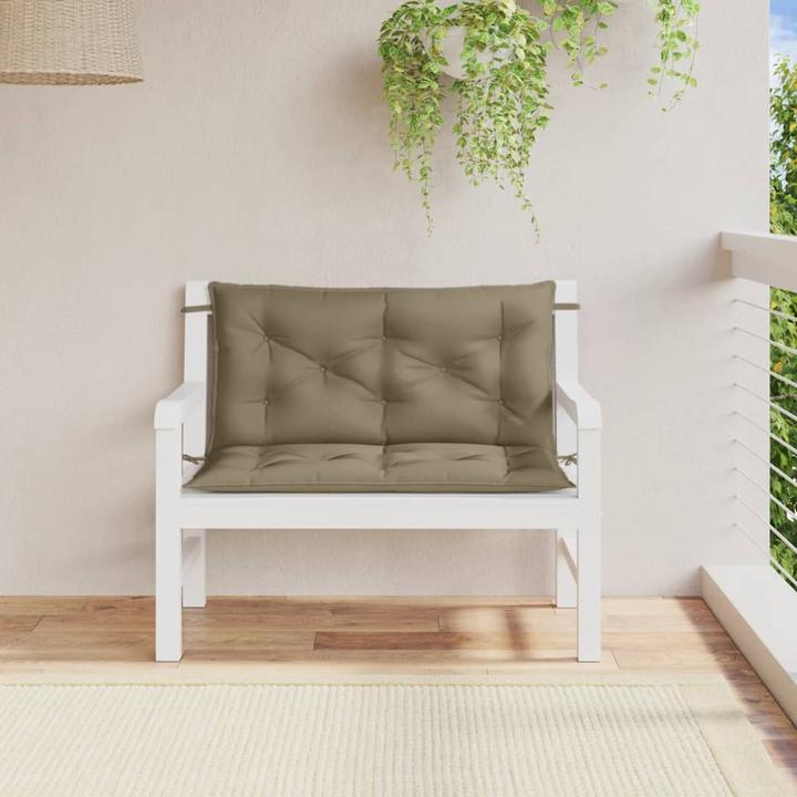 Immagine prodotto VidaXL Cuscini per panca da giardino 2 pezzi in tessuto (100 x 50 x 7 cm)