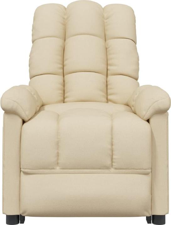 Actual product image VidaXL Massage armchair TV armchair Relax armchair Recliner armchair Cream fabric