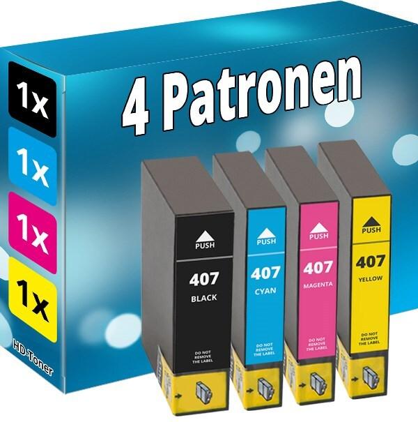 Produktbild Druckfuxx 4 Tinte Patronen für Epson WorkForce Pro WF-4745 DTWF Druckerpatrone S