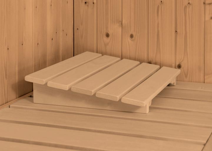 Image du produit Karibu Sauna Caspin accès d'angle, couronne (Contrôle externe Plug & Play 3,6 KW)