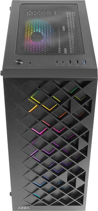 Actual product image Azza Go Midi ATX Spectra 280B tempered Glass ARGB (ATX, Mini-ITX, mATX)