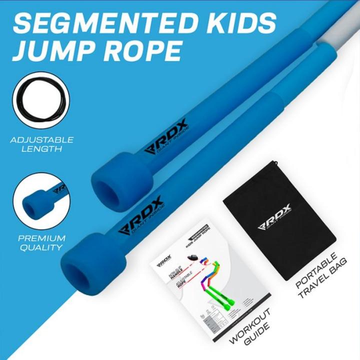 Produktbild Rdx Br Geflochtenes Nylon-Springseil Für Kinder, 3 M, Verhedderungsfrei (304 cm)