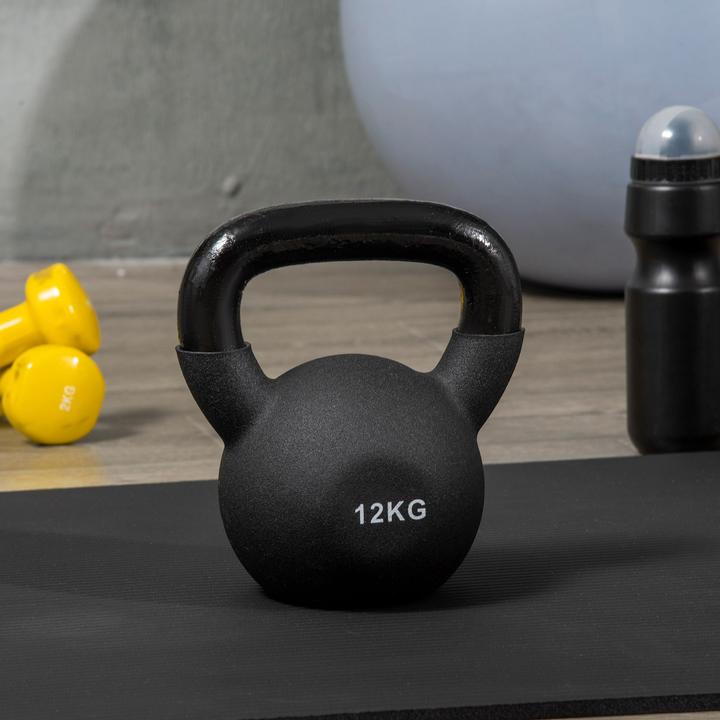 Actual product image Homcom Ball dumbbell with neoprene coating (1 x 12 kg)