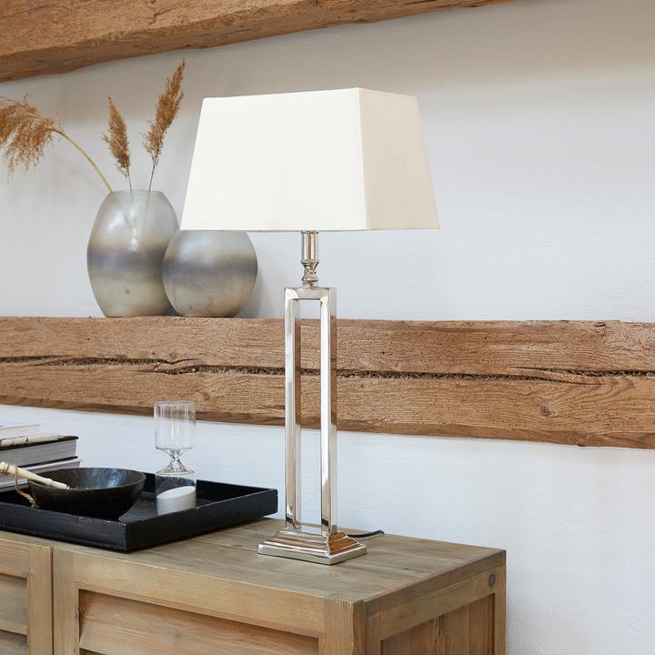 Produktbild Loberon Tischlampe Kinshaa creme/silber (E27)