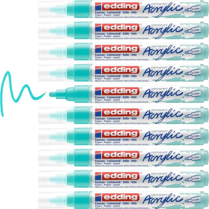 Actual product image Edding Acrylic marker 5100 Medium (Turquoise, 3 mm, 1 x)