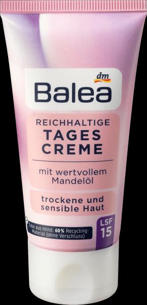 Actual product image dm Balea Day Cream Rich SPF15 (50 ml, Day cream, SPF 15)