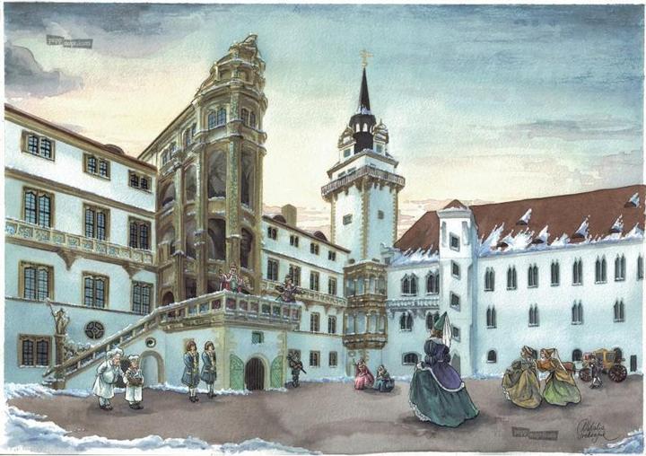 Actual product image Pappnoptikum 1073 - Sleeping Beauty - Hartenfels Castle (Advent calendar)