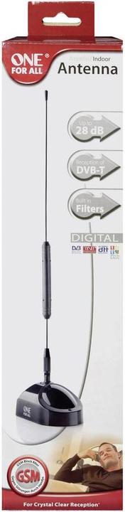 Image du produit One for All Indoor Dvbt Tube Antenna Euro 21l Lte (Antenne tige, 28 dB, DVB-T / -T2, DAB/DAB+)