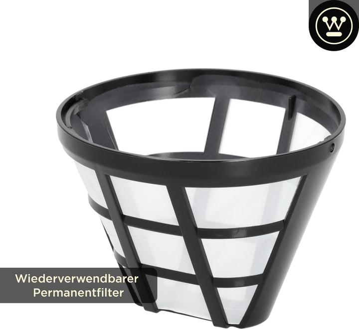 Actual product image Westinghouse Coffee Maker Retro 10 cups 1,25l glass jug