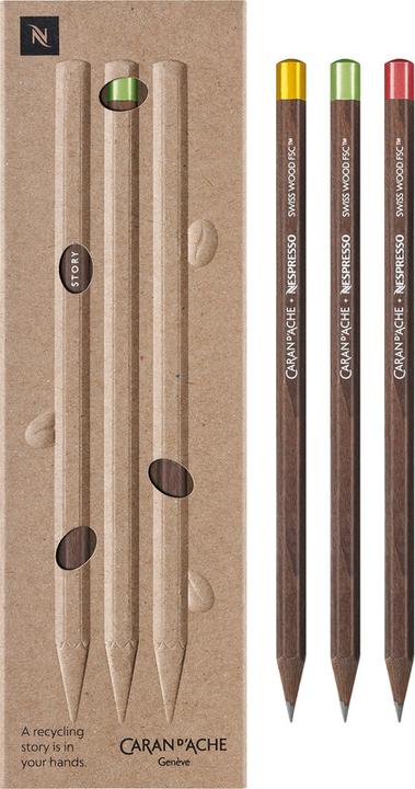 Produktbild Caran d'Ache Nespresso Swisswood (3 mm, HB, 3 x)