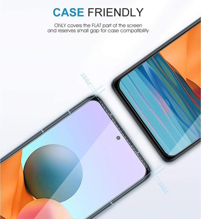 Immagine prodotto Screenguard Xiaomi Redmi Note 10 Pro Pellicola protettiva in vetro Custodia Design amichevole (Xiaomi Redmi Nota 10 Pro)