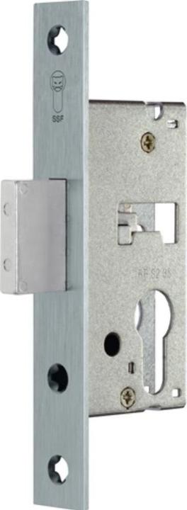 Immagine prodotto SSF Serratura da infilare con telaio tubolare PZ 24/30 mm DIN sinistra/destra con bordo in acciaio inox (Serratura a mortasa)