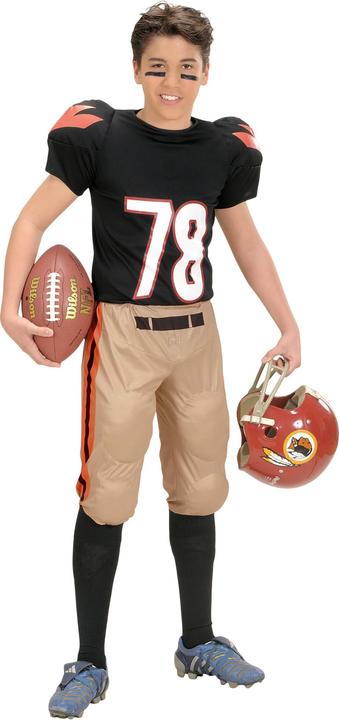 Immagine prodotto Widmann GIOCATORE DI CALCIO AMERICANO (maglietta imbottita, pantaloni imbottiti), 128 cm / 5-7 anni (128)